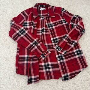 Abercrombie Kids Red and Black Plaid Shirt